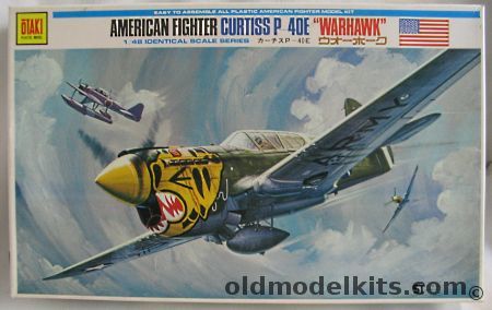 Otaki 1/48 Curtiss P-40E Warhawk, OT2-16-400 plastic model kit